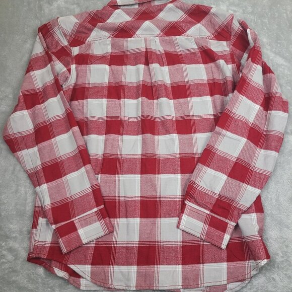 Columbia Oklahoma Sooners Crimson and Cream Flannel  Shirt Men's Sz Large - Picture 7 of 7